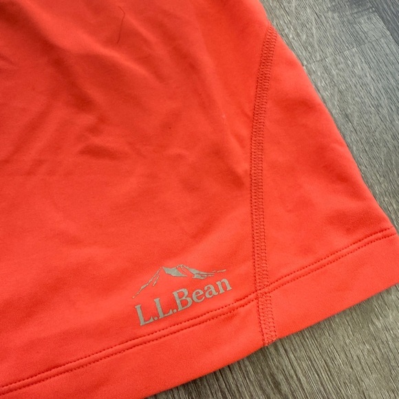 LL Bean Coral Orange Active Dress Athletic Workout Tank Top - Picture 2 of 5
